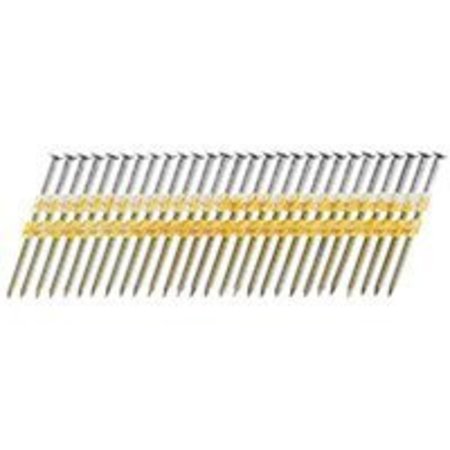SENCO Collated Framing Nail, 2-3/8 in L, Bright, Round Head, 20 Degrees GD24APBSN
